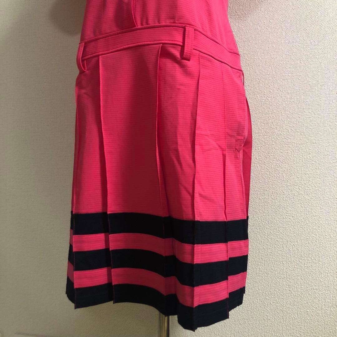 アディダスゴルフ スポーツ ウェア ワンピース ホワイト ピンク ブラック L