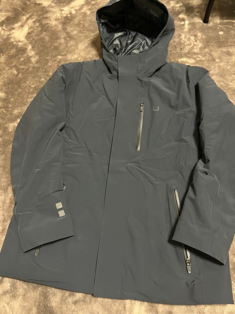 美品 UBR UBER パーカー Lサイズ ネイビー