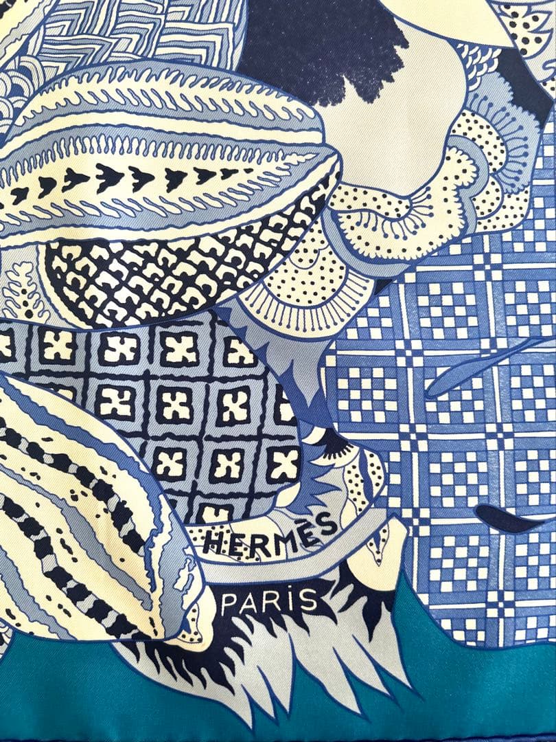 t*l様 エルメススカーフ カレ90/柄名:インドの花