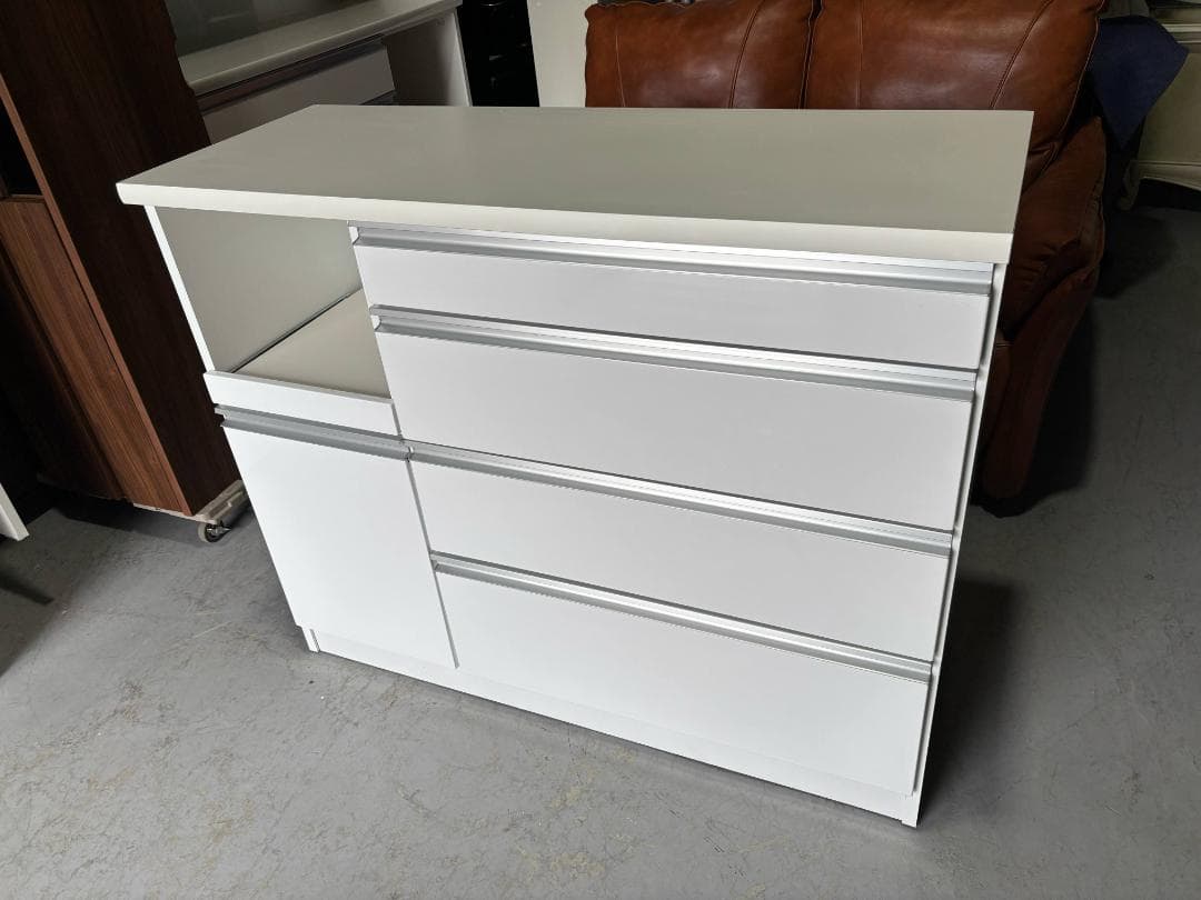 国産 山清工業 キッチンカウンター、キッチンボード、幅119cm Used