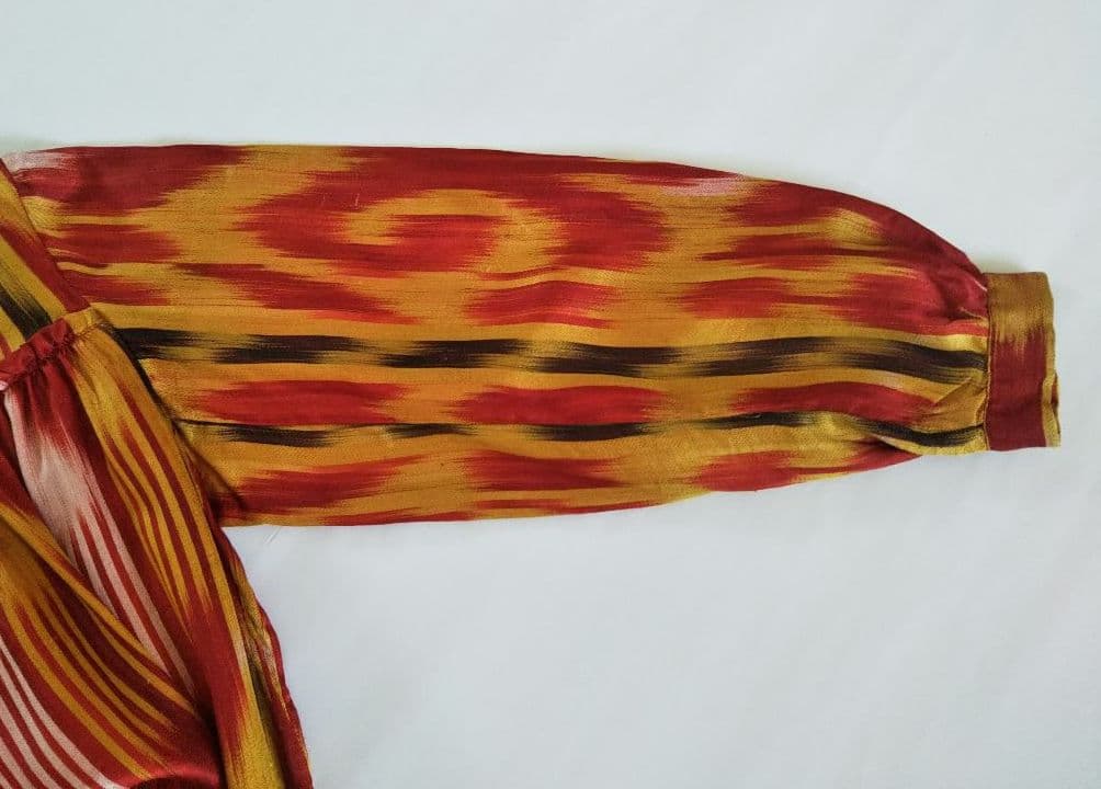 ウイグル族 伝統衣装 民族衣装 ハンドメイド 手織り物　アンティーク　ビンテージ