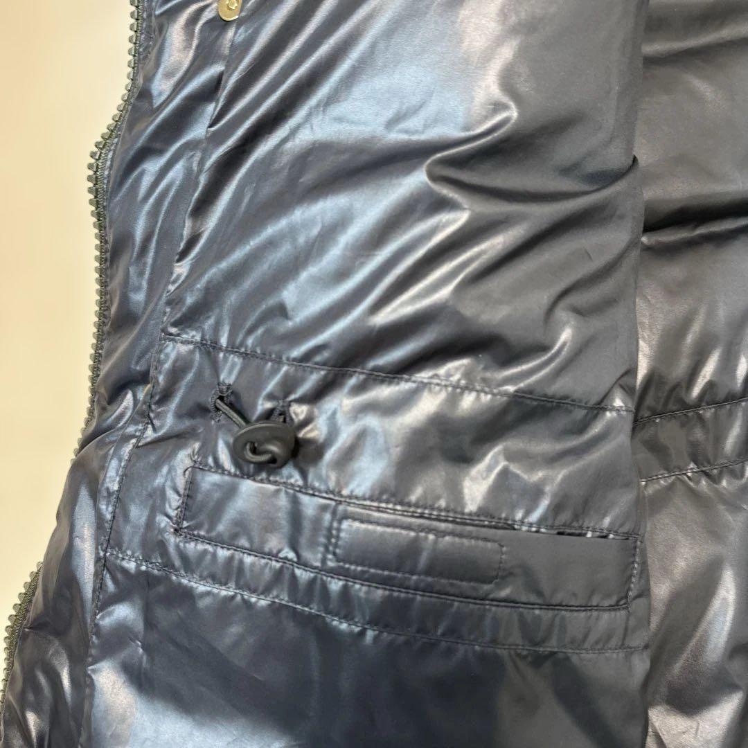 ラコステ コットンピケ ダウンジャケット ワニロゴ ブルゾン モスグリーン