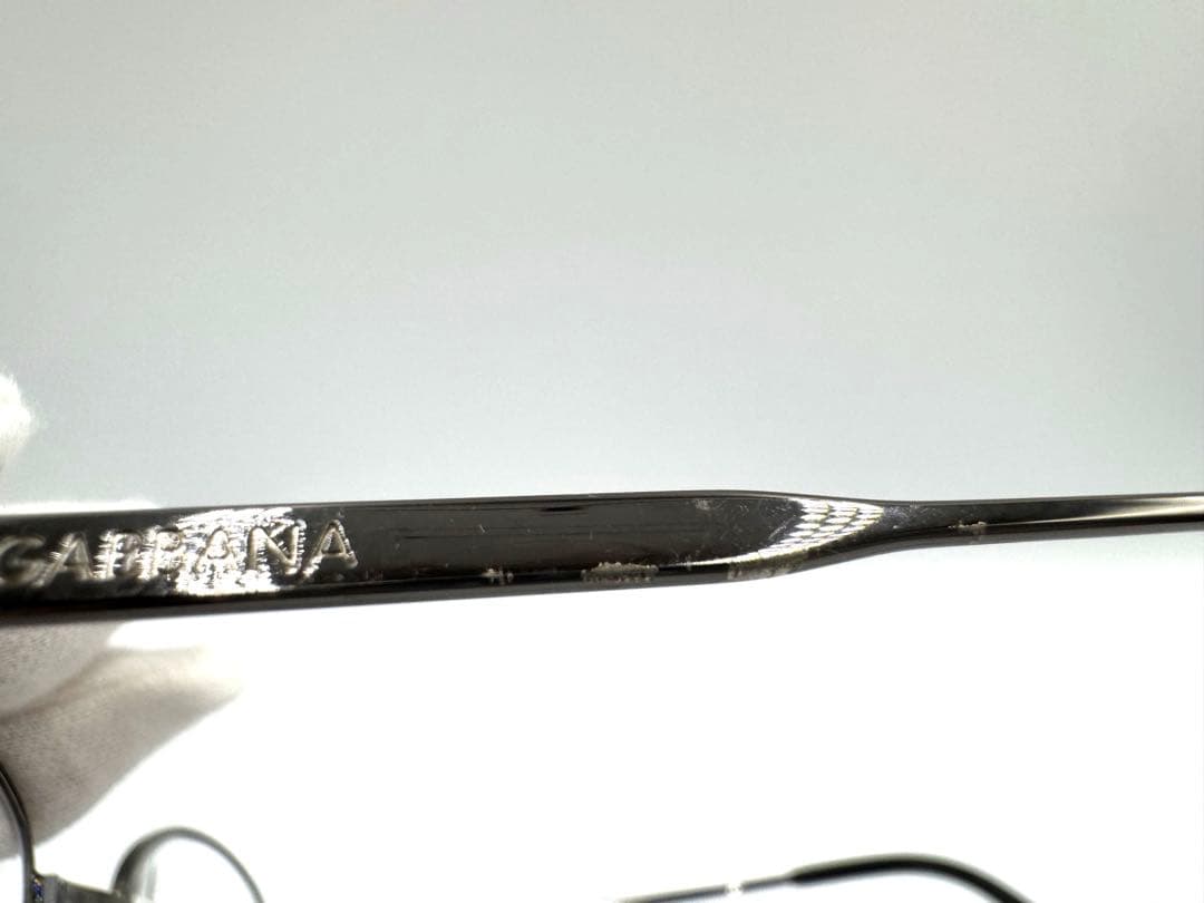 Dolce & Gabbana フルリム オーバル メガネ シルバー 度入り