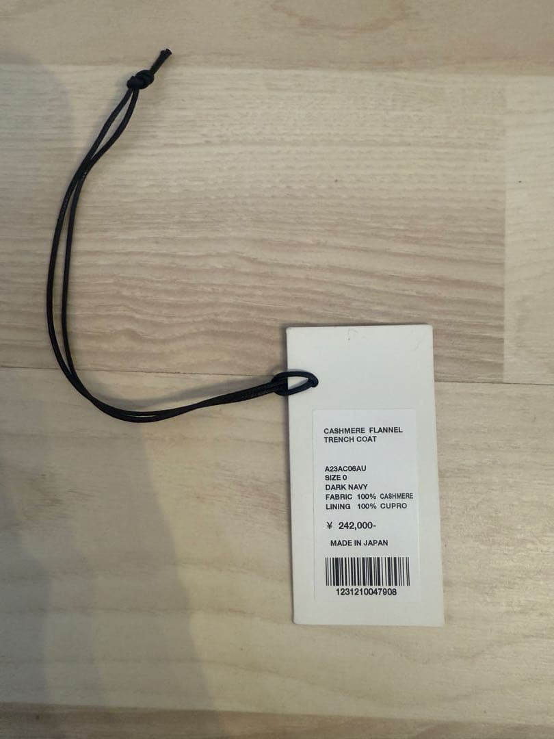 23AW直営店限定 CASHMERE FLANNEL TRENCH COAT 0