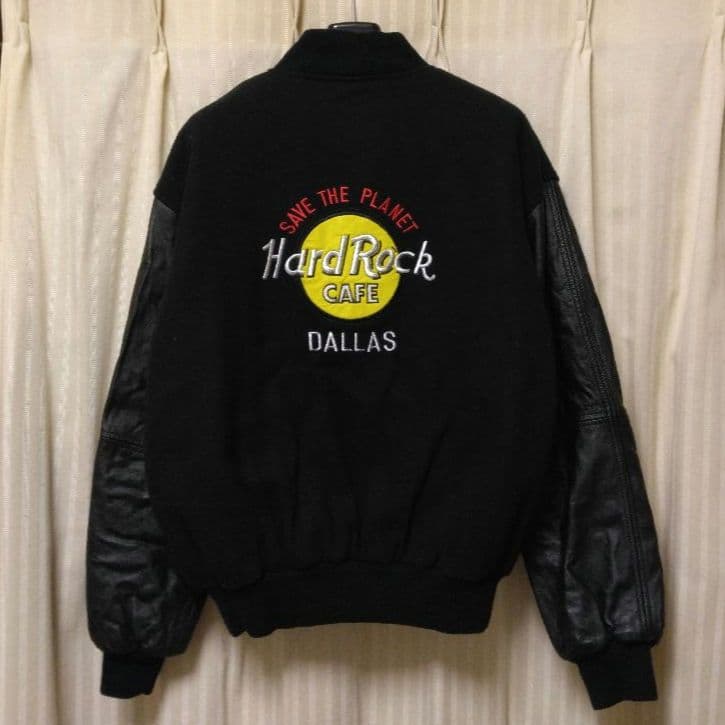 ビンテージ ハードロックカフェ レザー メルトン スタジャン 80s 90s