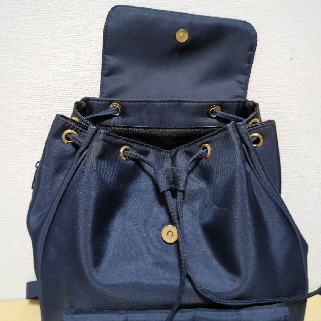 【希少美品】Courreges クレージュ ナイロンリュック BIGロゴ レア