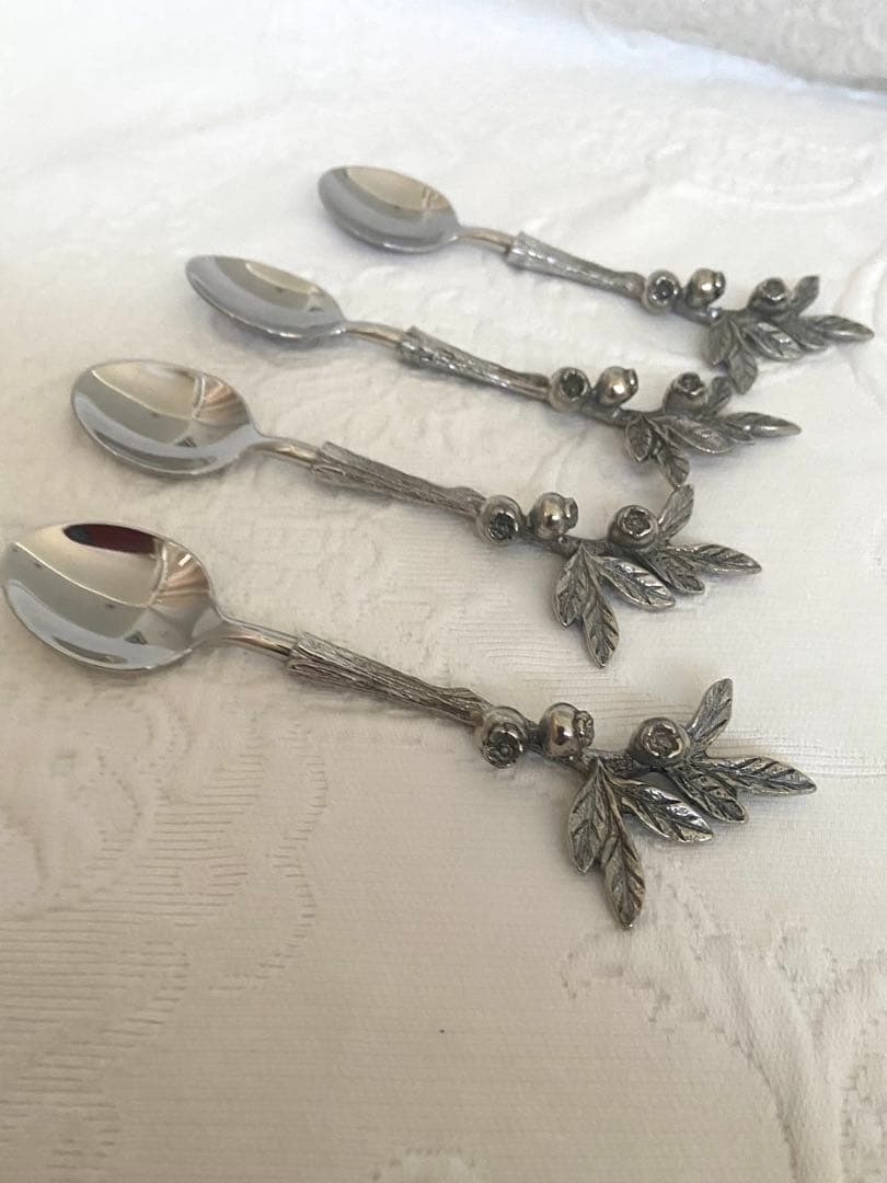 アトリエジュンコ　ブルーベリー　スプーン 4本セット　未使用品 センターピース ミックスフルーツ | Atelier Junko/アトリエ ジュンコ