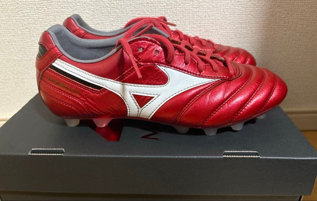 24.0cm ミズノ サッカー モレリア2 JAPAN 限定 スパイク　レッド