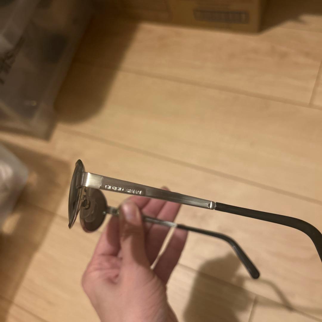 アルマーニメタルオーバルサングラス グレー