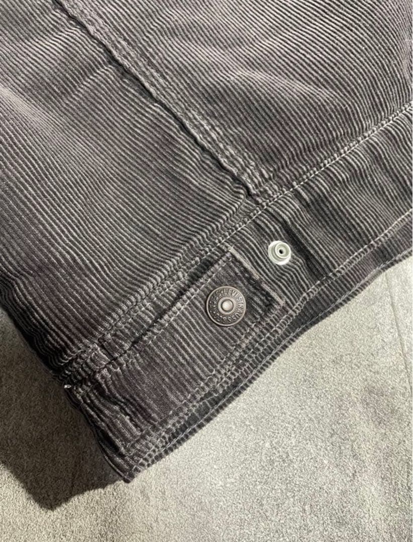 Levi'sリーバイスシェルパトラッカージャケット裏ボア短丈チャコールグレーL