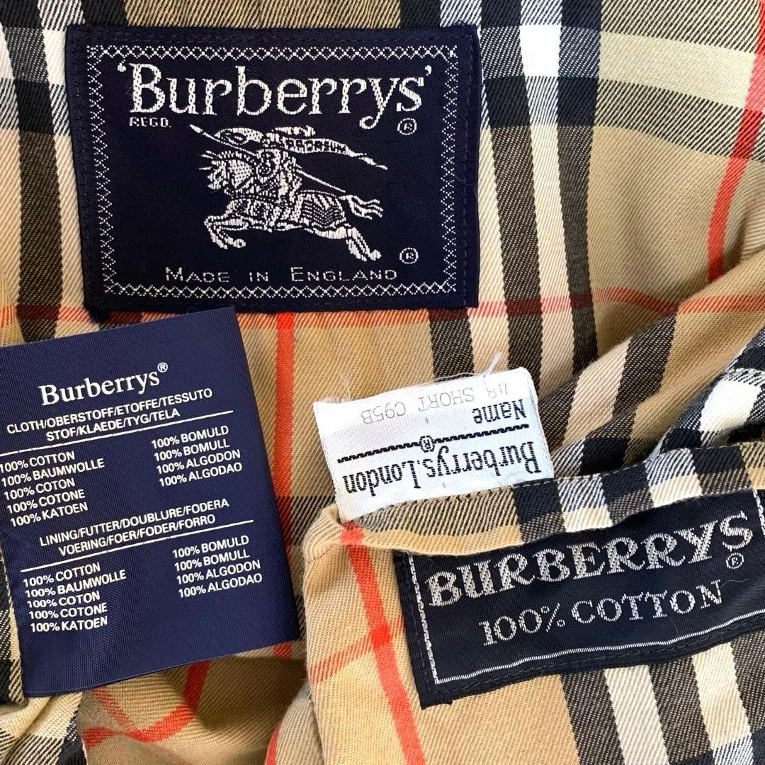 バーバリー　Ｂurberrys' ステンカラーコート　イギリス製　ライナー付