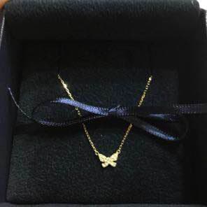 AHKAH アーカー バタフライ パヴェ ネックレス - メルカリ