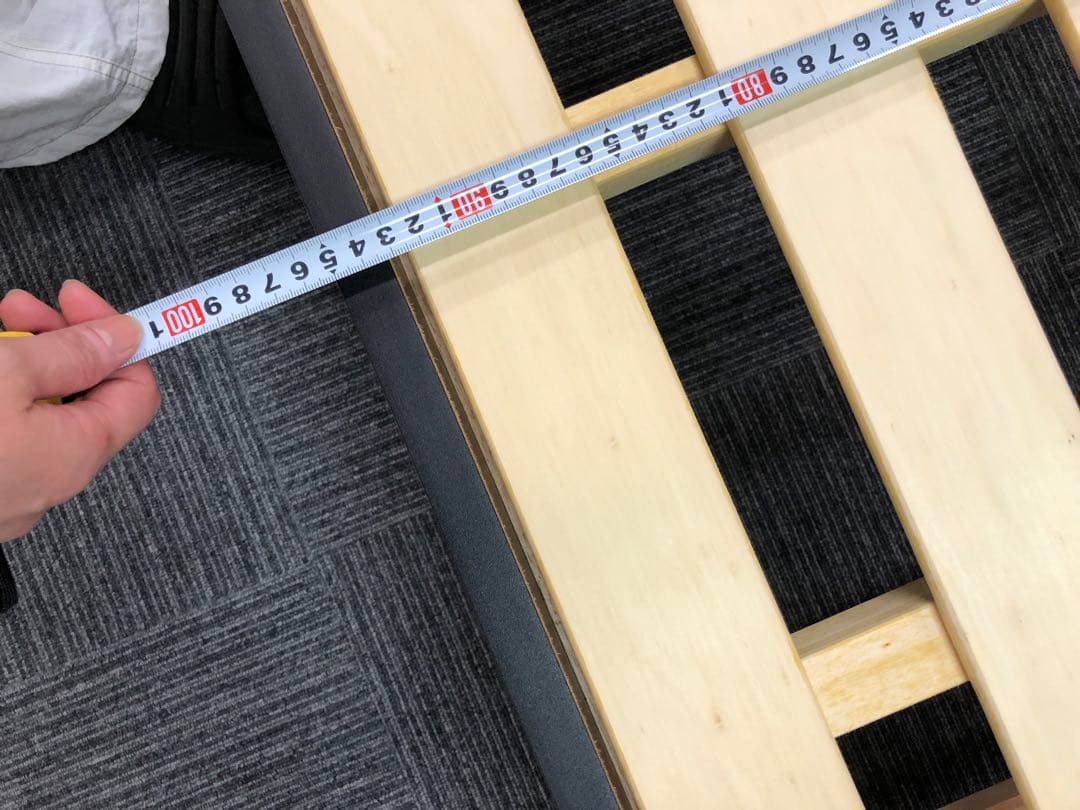 【美品】FranceBed スリムの脚付きベッド S