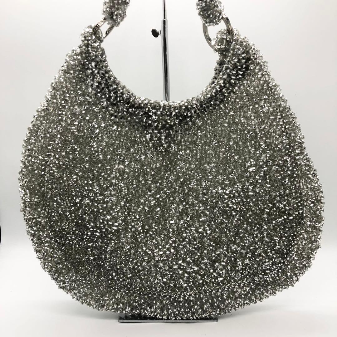 美品✨アンテプリマ ワンショルダーバッグ シルバー系 ワイヤーバッグ