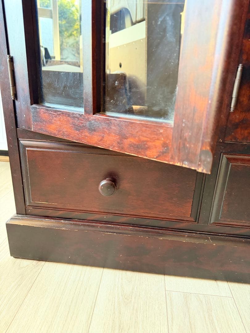 momo様専用 北斗民芸家具 和光 飾棚120 樺材 民芸家具 書棚 食器