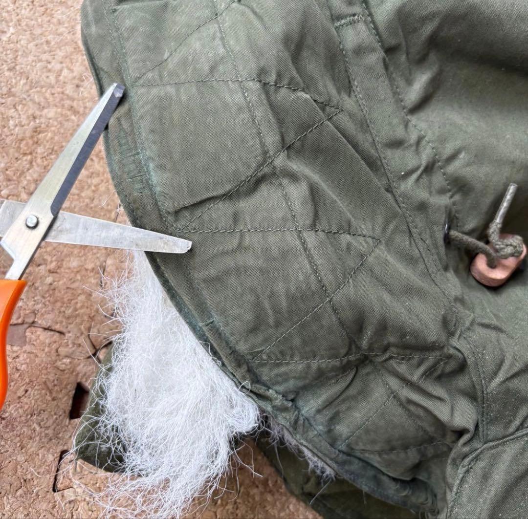 状態良70s【USミリタリーM-65フィッシュテールパーカー・フルセット