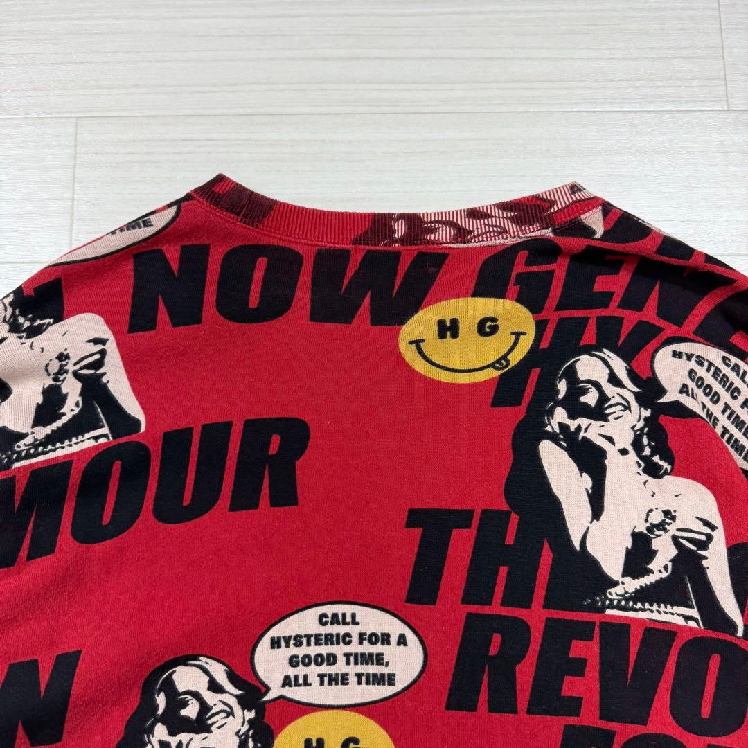 極美品 ヒステリックグラマー SOUND REVOLUTION 総柄 L