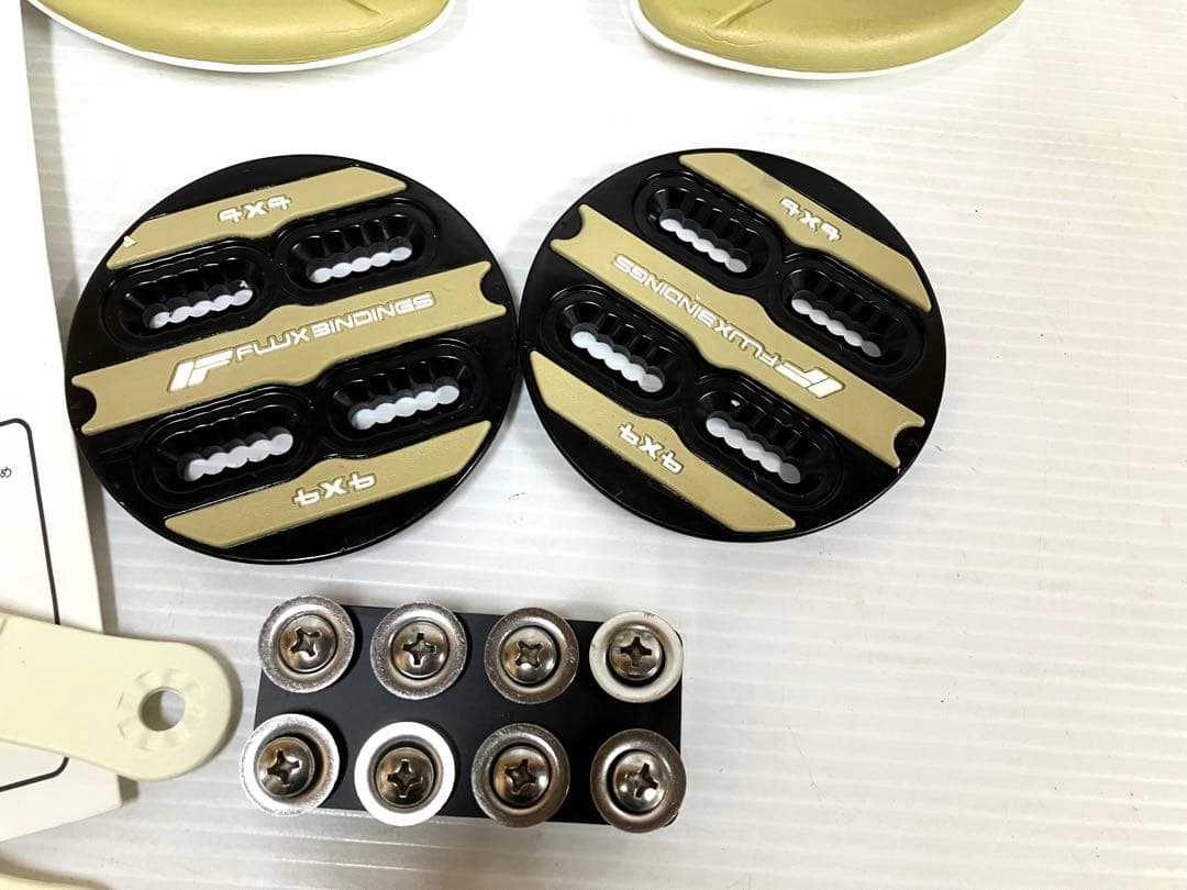 FLUX フラックス◆ビンディング FTA5MW パールホワイト Mサイズ 中古