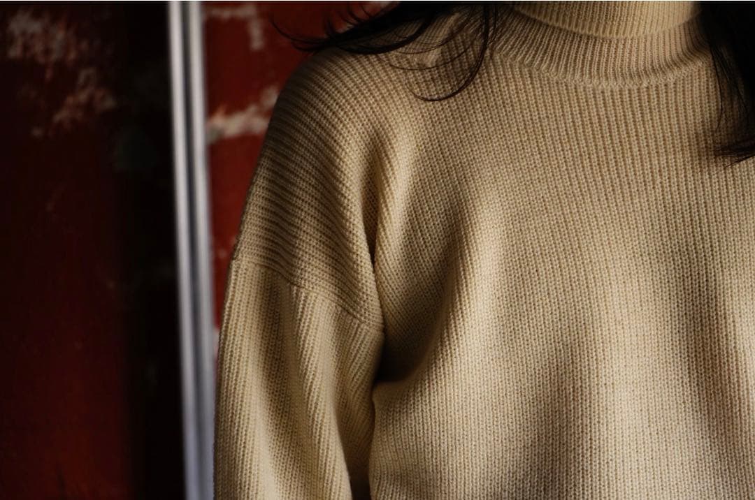 【NICENESS】 ROOSTER アルパカ タートルリブニット