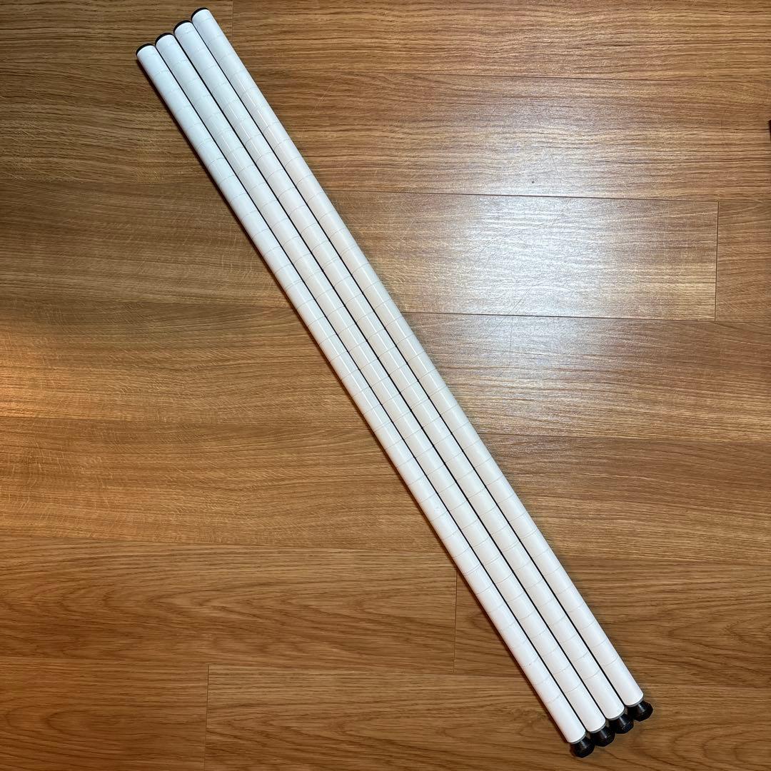 ホームエレクター シェルフ 4段 棚 幅90×奥行45×高さ100cm 白