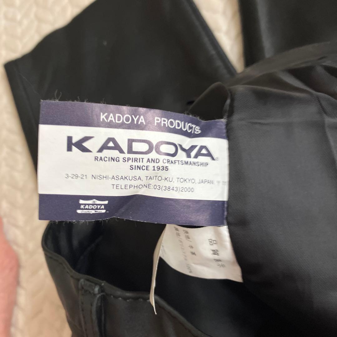最終価格❗️売り切り‼️カドヤ W33 本革パンツ - メルカリ