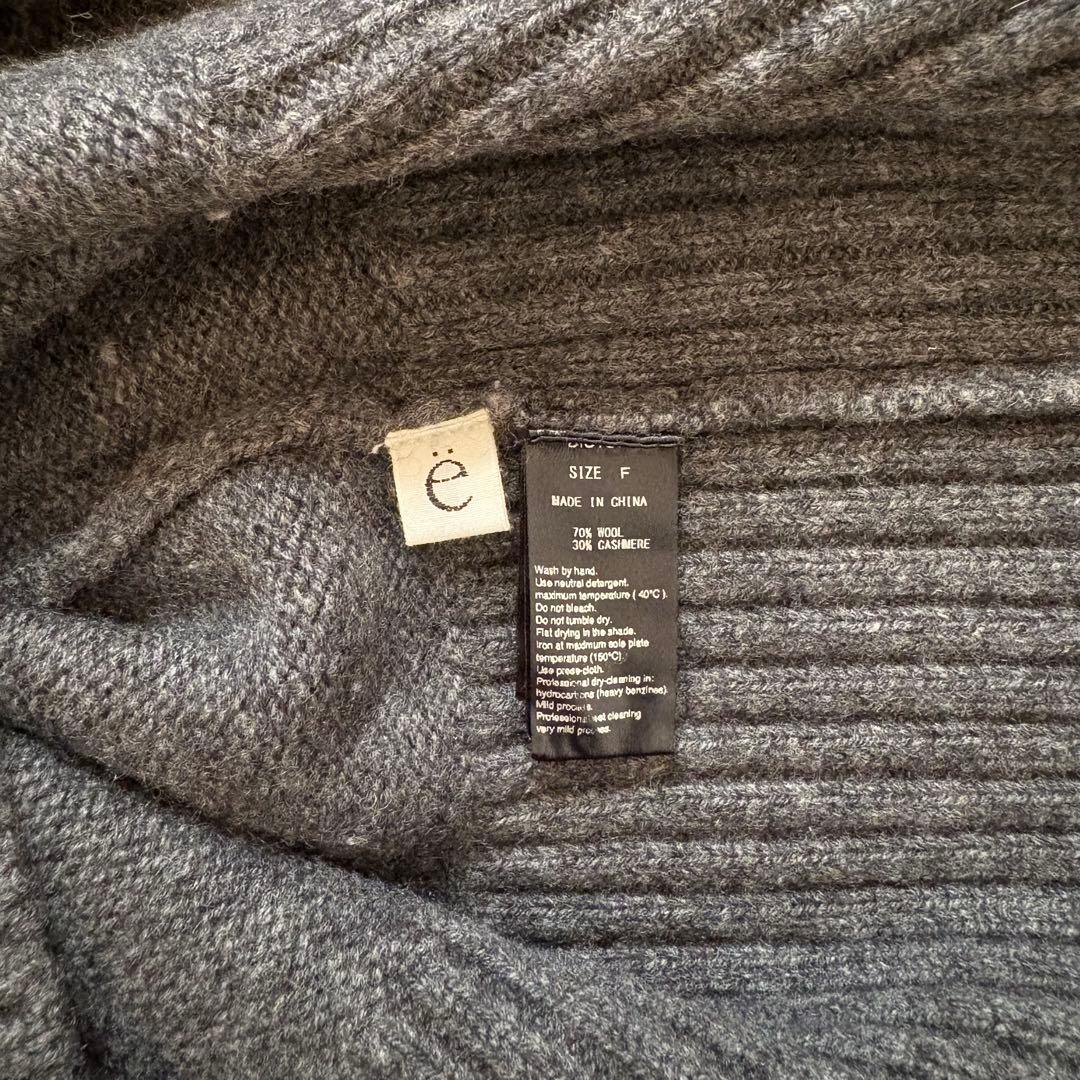 ワンピース yoBIOTOP wool cashmere turtle knit dress