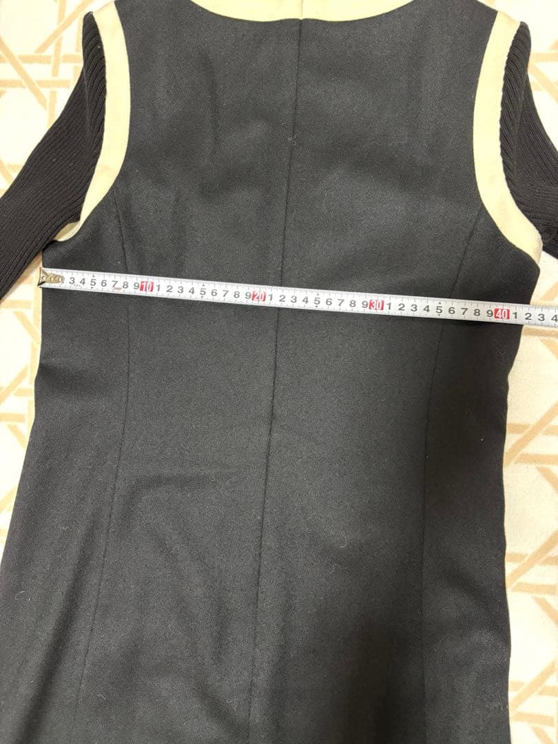 極美品M’S GRACY エムズグレイシー　ドッキングワンピース　黒　刺繍　38