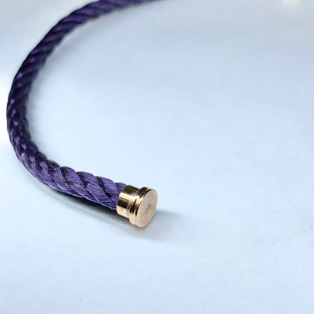 未使用級 FRED フレッド フォース10 LM ケーブル パープル 保存箱付き