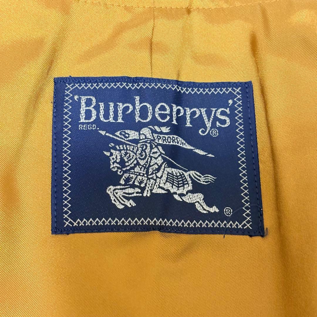 【ベルト付き】バーバリー　ステンカラーコート　ノバチェック　ベージュ　M相当