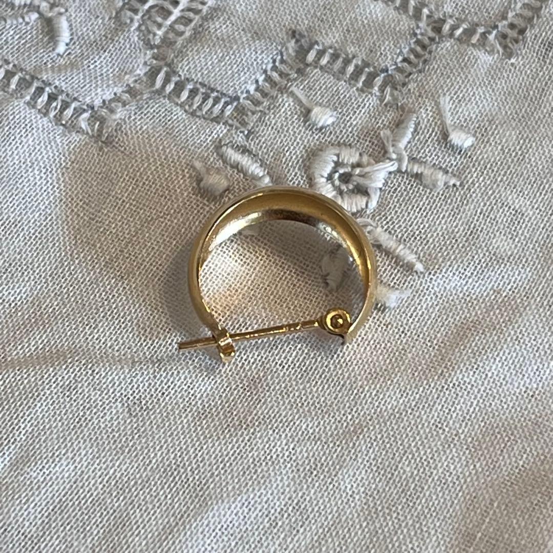 ジュエリーエクセレンテ　ムーンピアス　k18 5㎜×13㎜　月光ピアス　片耳