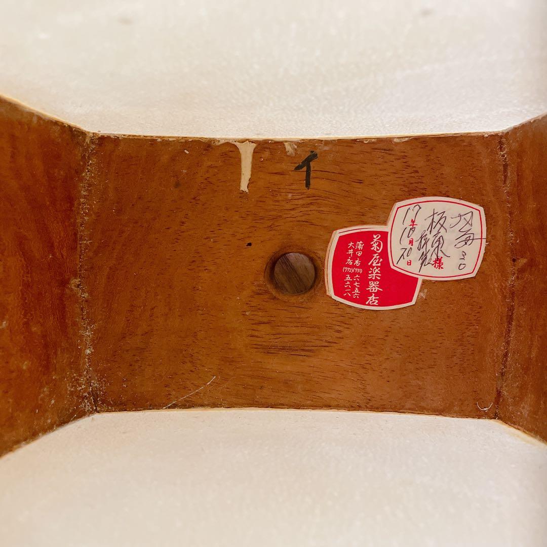 三味線 丸打胴 紅木 平溝 細棹 犬皮 和楽器