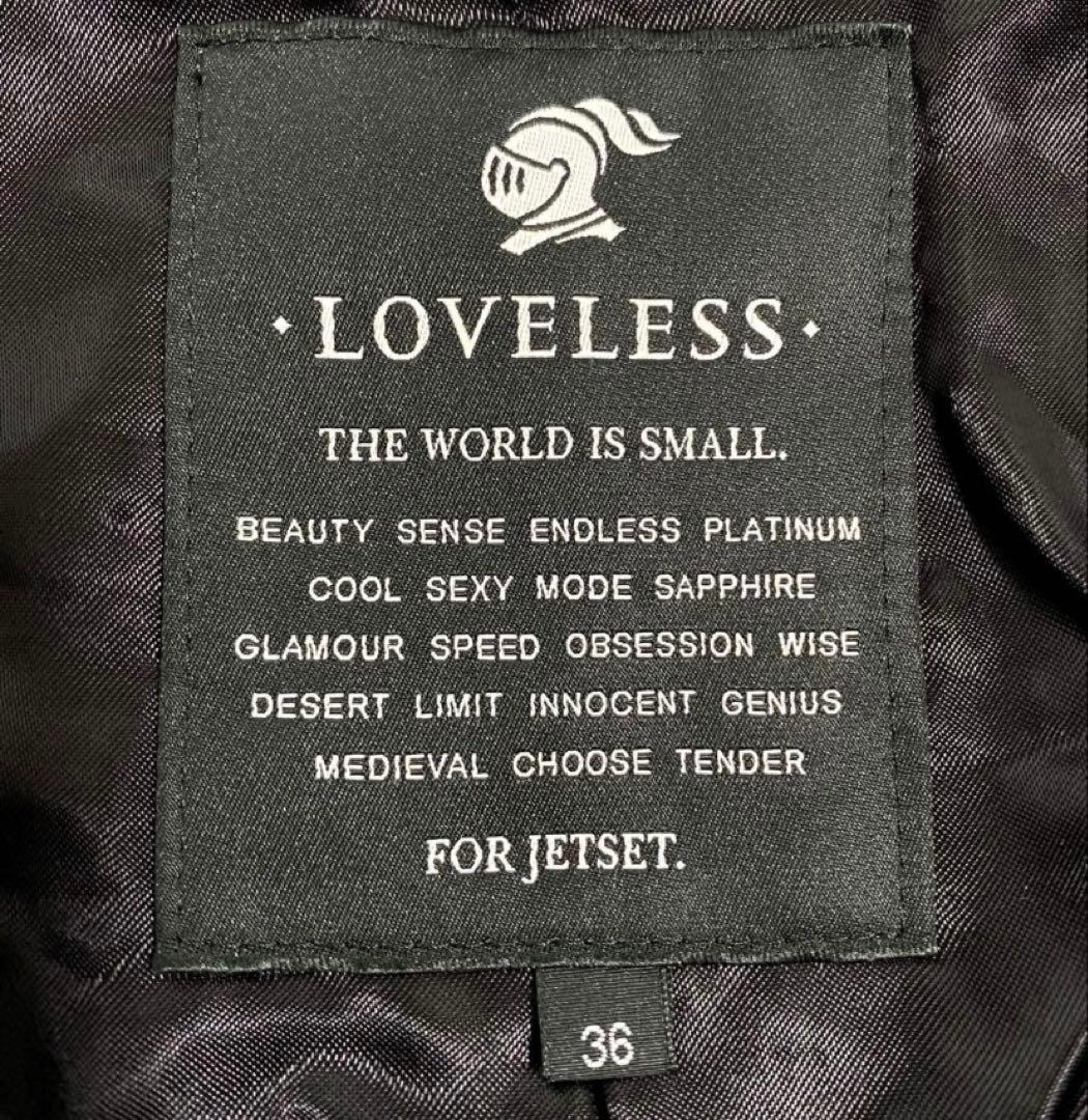 美品✨ LOVELESS ラブレス　チェスターコート　ツイード　ダブルボタン