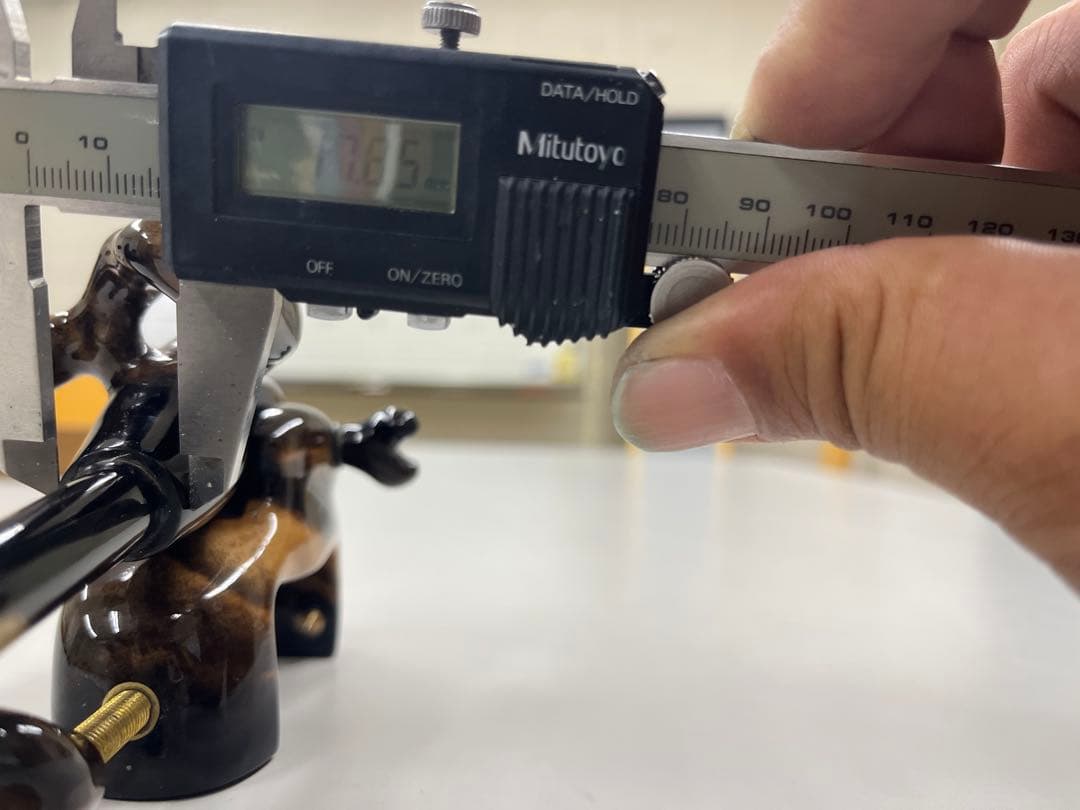 まろん　松村作　黒柿　大砲型万力　小型