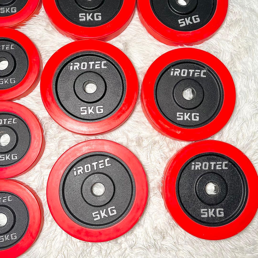 ②【良品】IROTEC ダンベルセット 30kg シャフト付 可変式