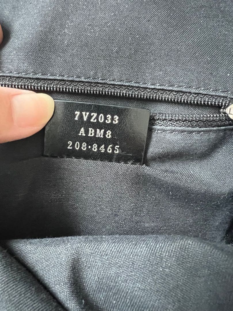 FENDIズッカ カモフラージュボディーバックワンショルダー♡ナイロンブラック