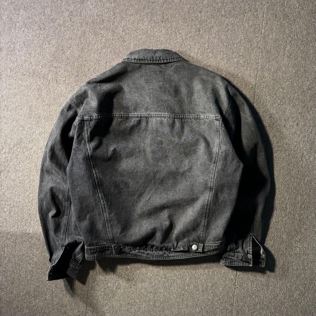 イタリア製 80s トラサルディ ブラックデニム ジャケット Gジャン 2nd