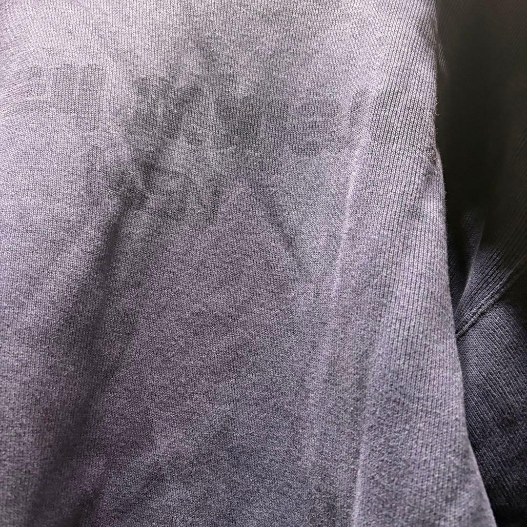 80s 筆タグ　ISSEY MIYAKE スウェット　バックロゴ　ネイビー