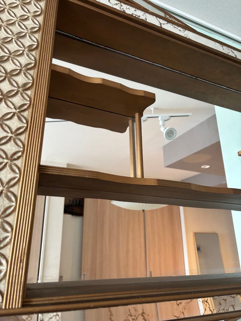 シャドーボックス ミッドセンチュリー ミラー ヴィンテージ サン