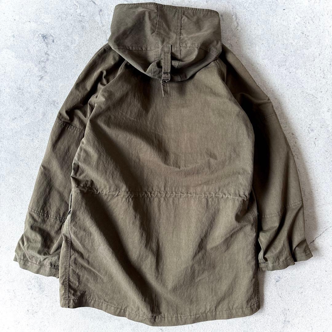 美品 MHL. メンズM中綿ライナー付 ミリタリージャケット ハーフコート 緑_