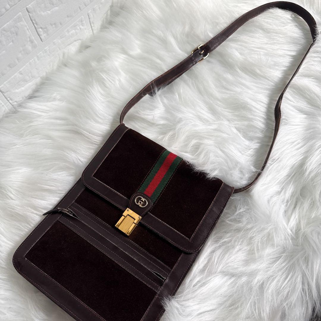 GUCCI グッチ シェリーライン ショルダーバック サコッシュ 金具 大
