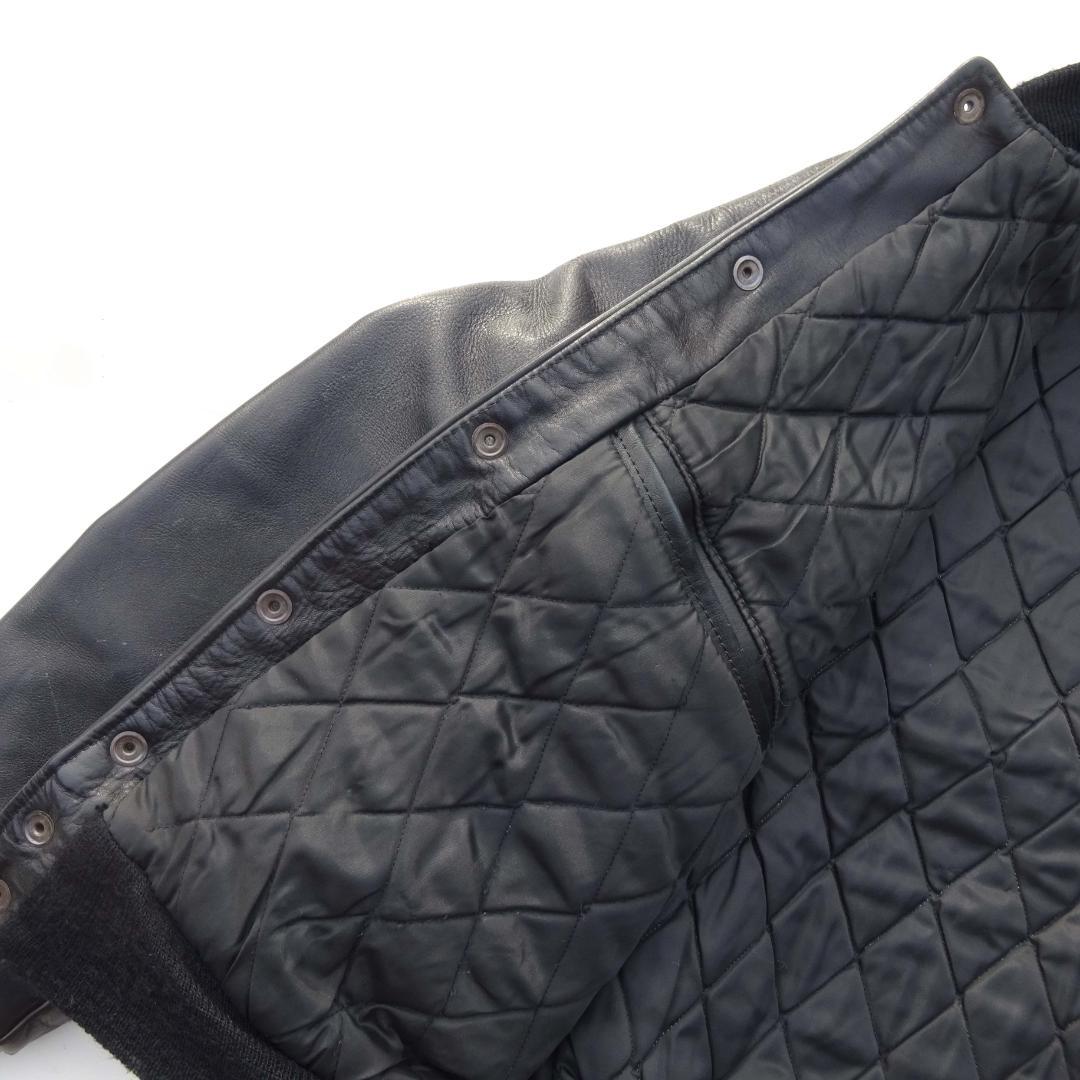 90s vanson バンソンUSA製 レザー スタジャンジャケット38釦止め