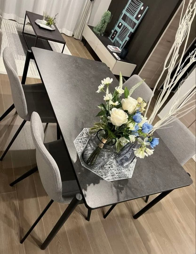 せみ 2脚目 MKマエダ ダイニングチェア CHC-001 GY