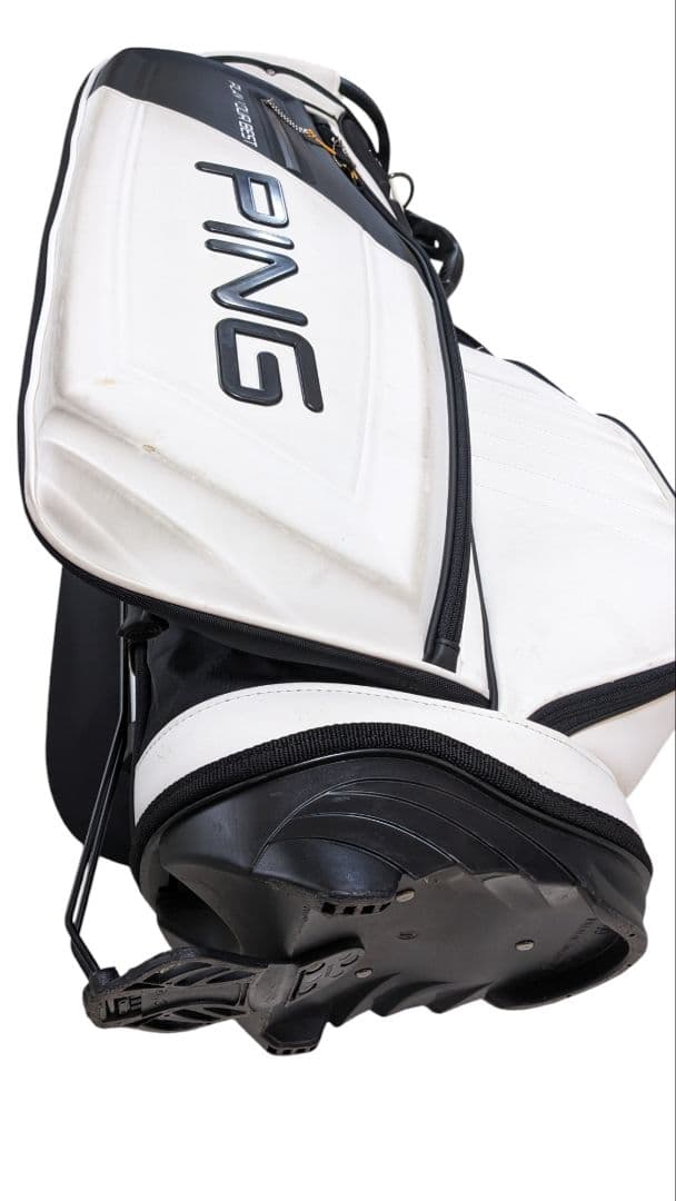 ピン　キャディバック　ホワイト＆ブラック