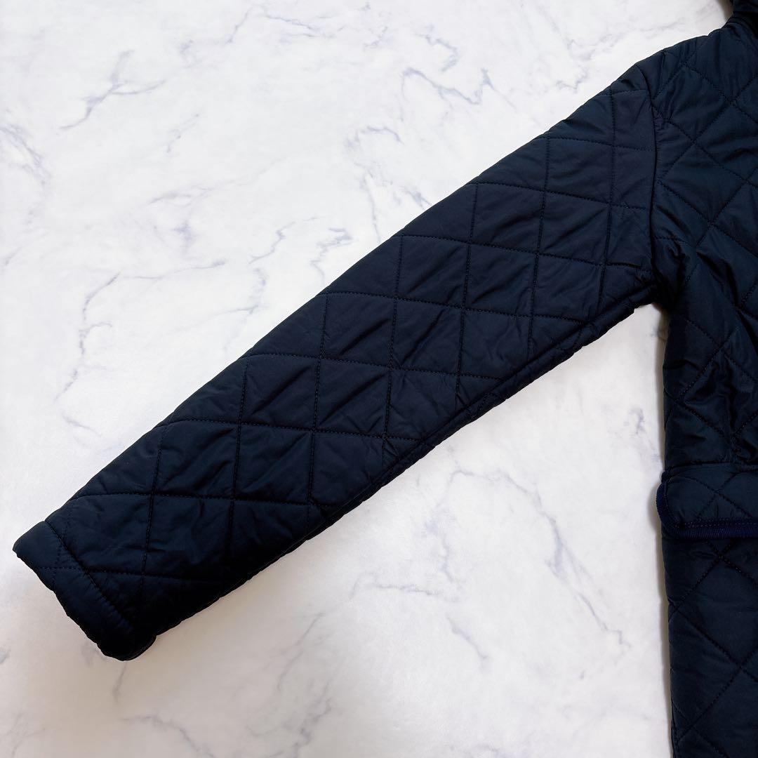 【極美品】マッキントッシュ キルティング コート ボア 中綿 36 ネイビー