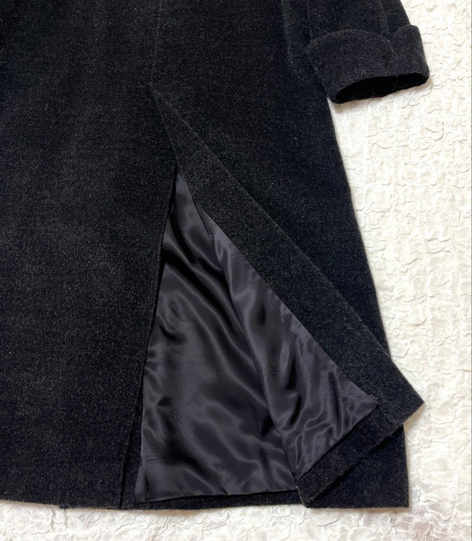 極美品　THE SCOTCH HOUSE ロングコート ファー　モヘヤ　グレー