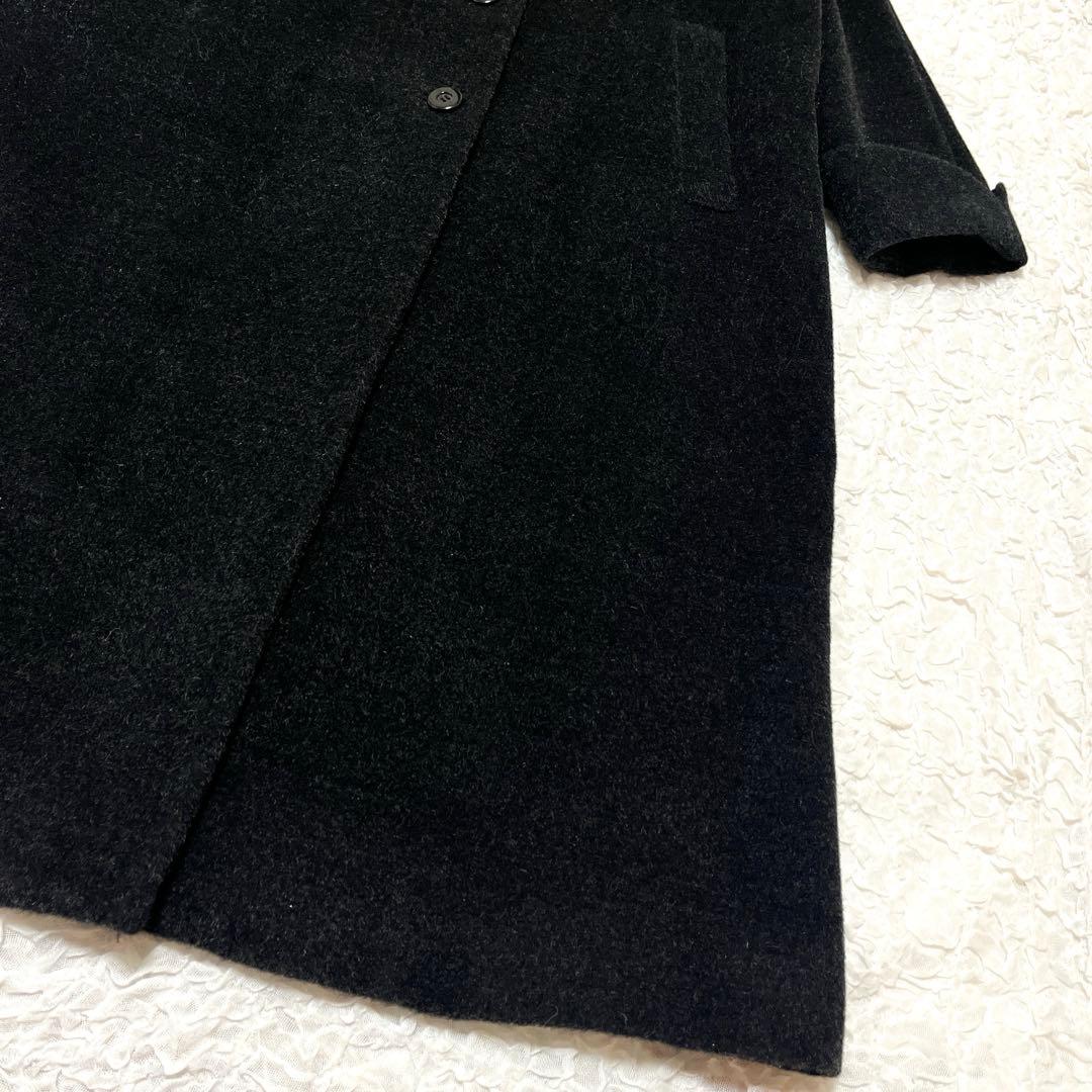 極美品　THE SCOTCH HOUSE ロングコート ファー　モヘヤ　グレー