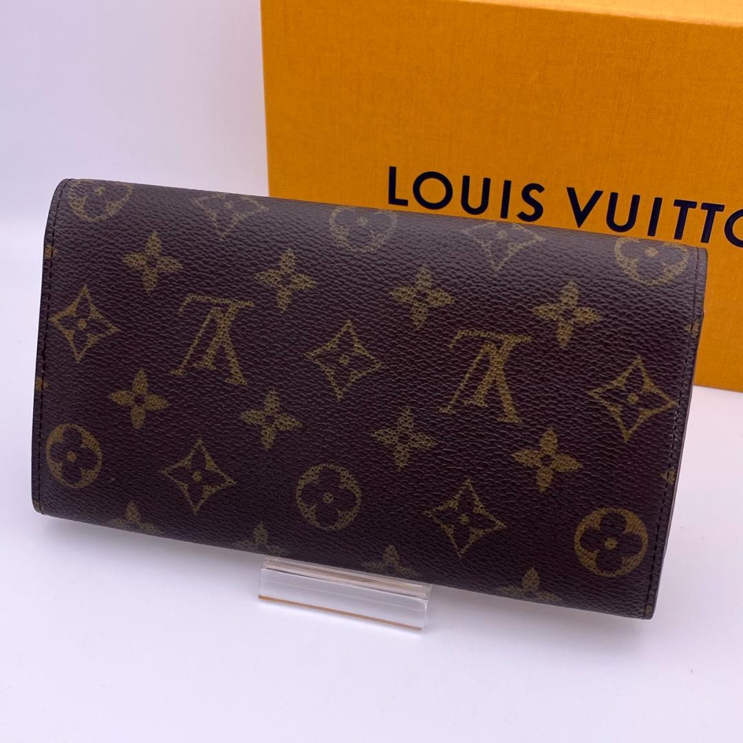 ルイヴィトン モノグラム ポルトフォイユ サラ 長財布 二つ折り ブラウン