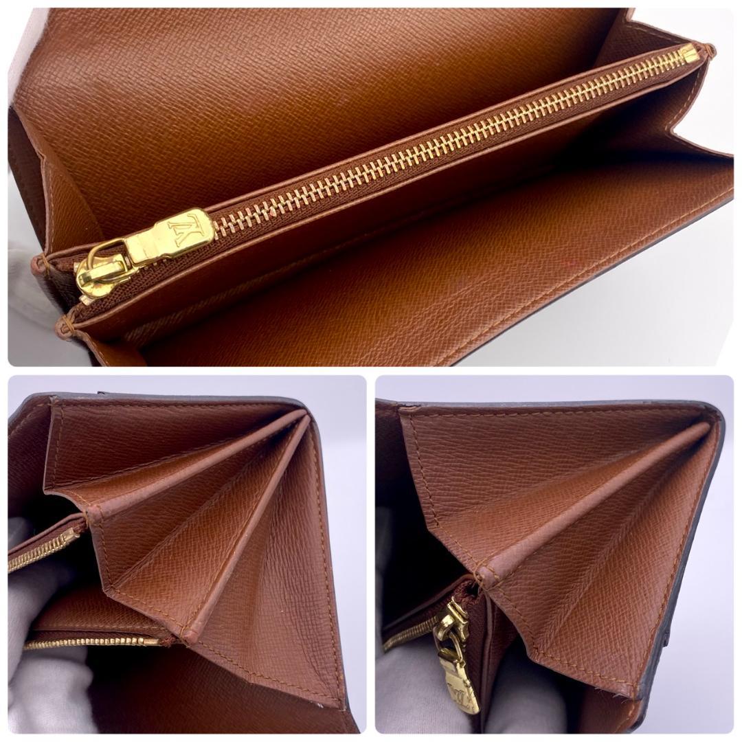 ルイヴィトン モノグラム ポルトフォイユ サラ 長財布 二つ折り ブラウン