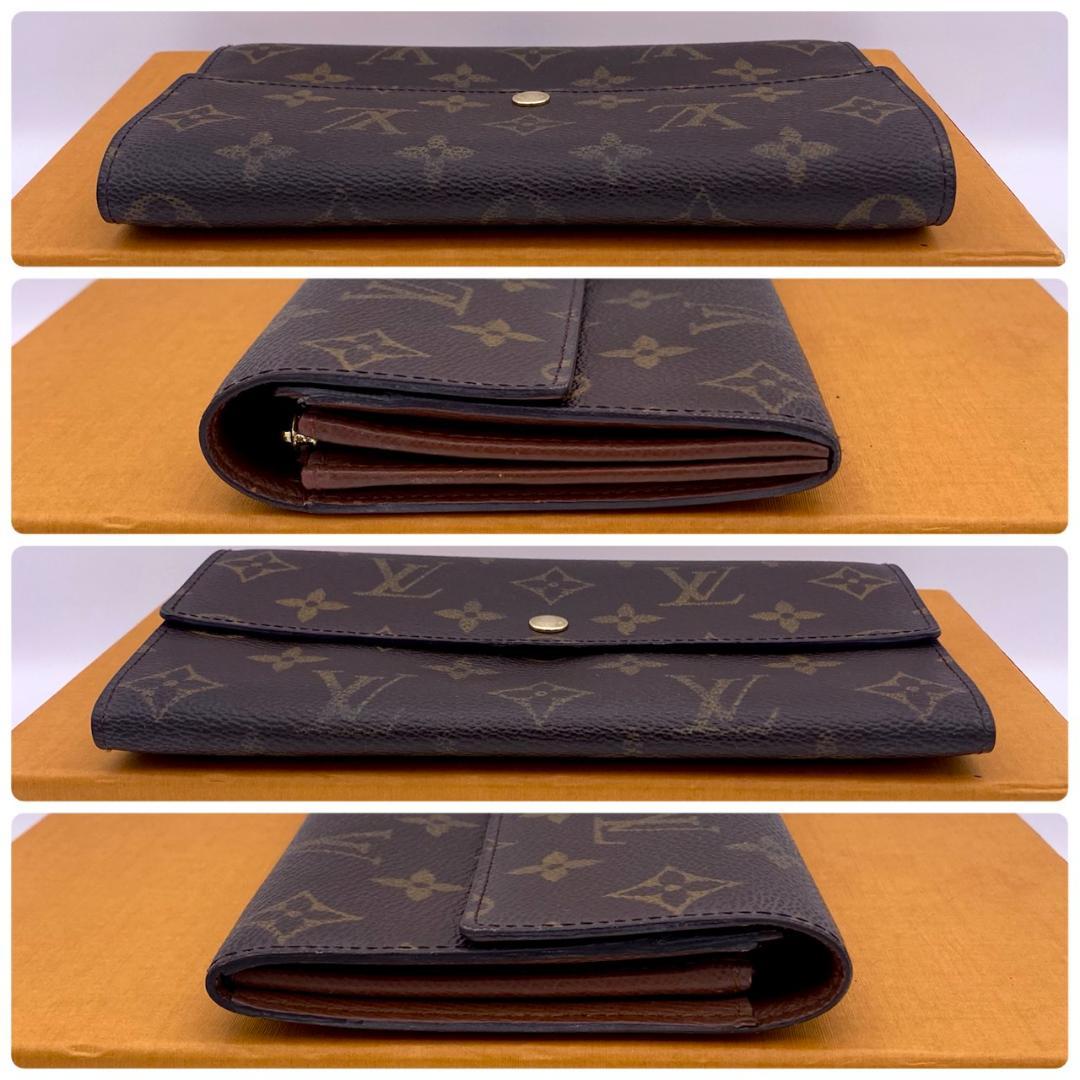 ルイヴィトン モノグラム ポルトフォイユ サラ 長財布 二つ折り ブラウン
