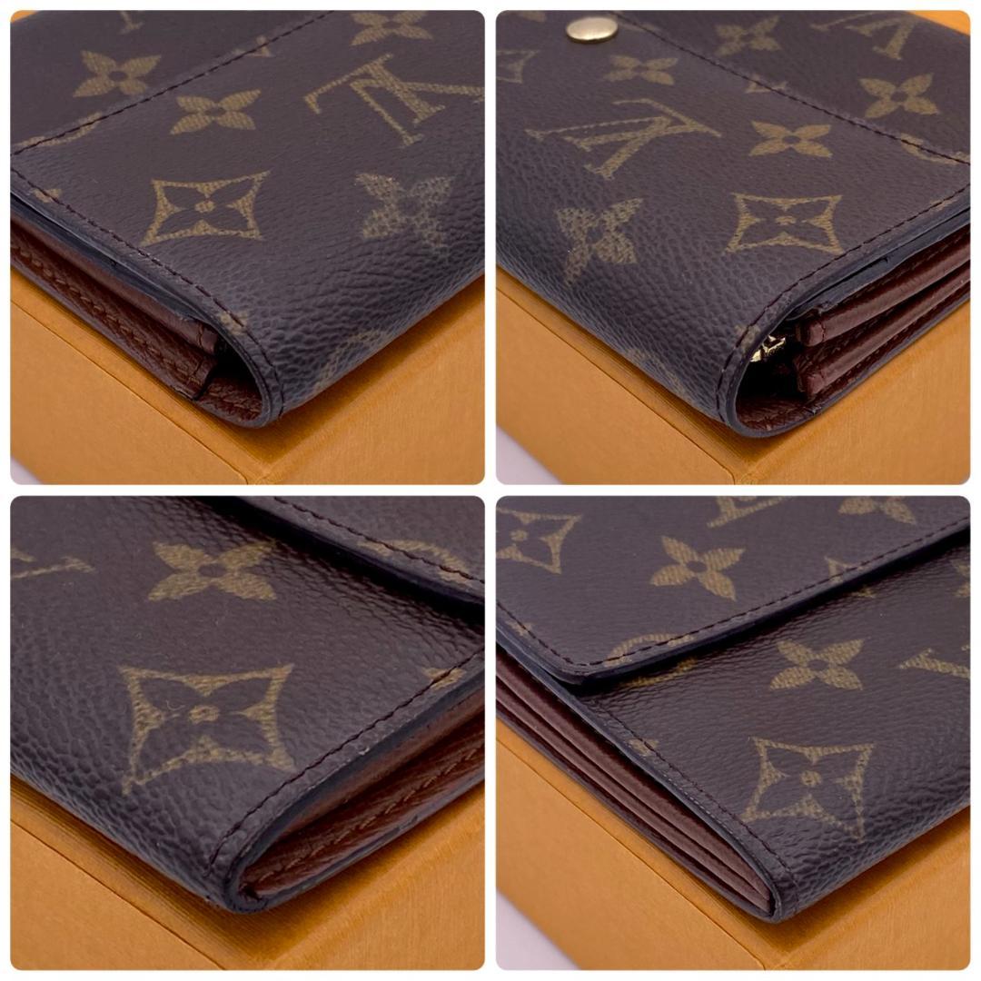 ルイヴィトン モノグラム ポルトフォイユ サラ 長財布 二つ折り ブラウン